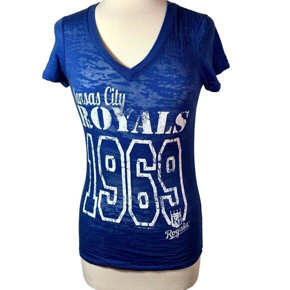 Kansas City Royals V NeckT -Shirt,‎ Size M - Picture 1 of 4